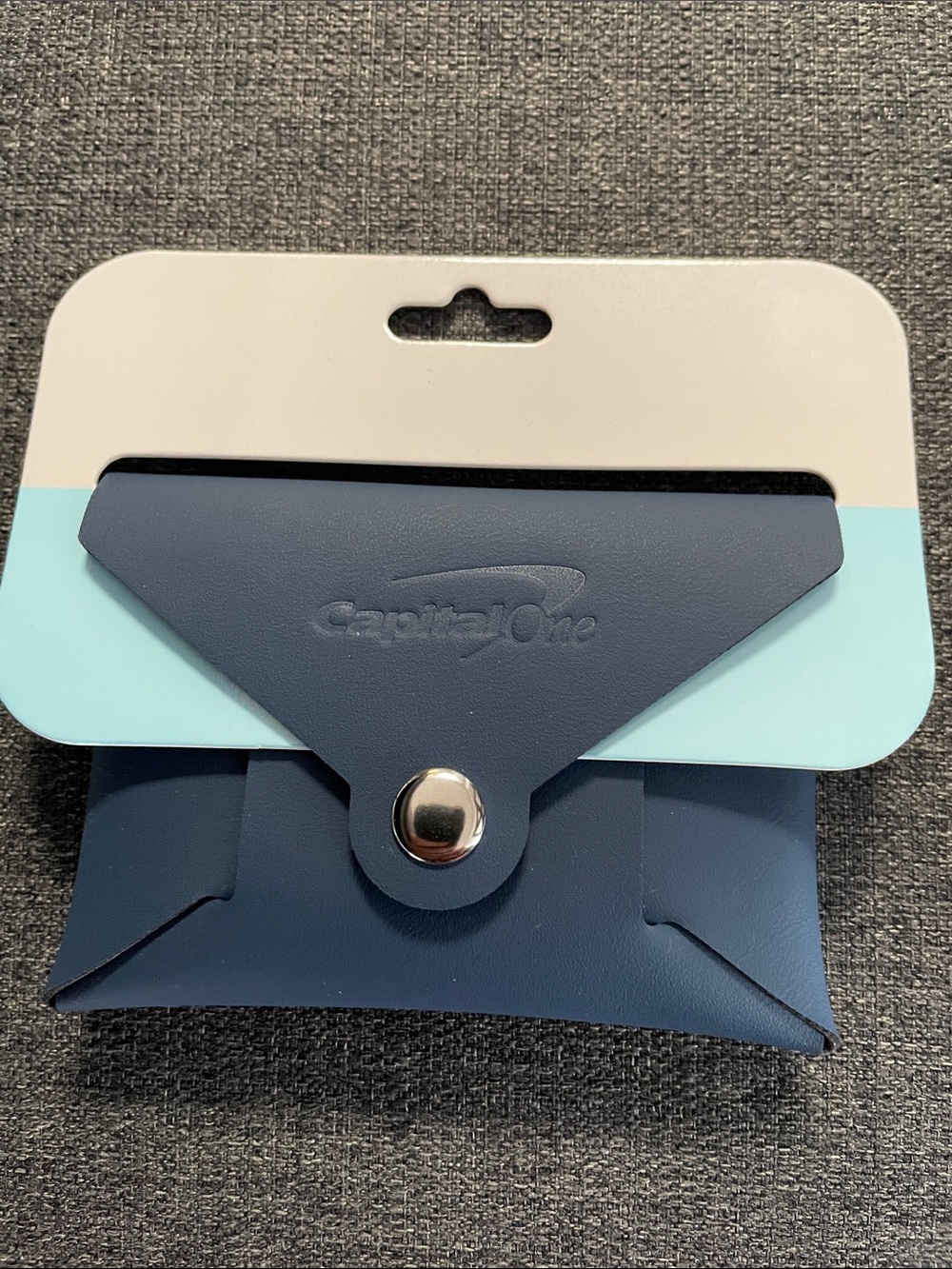 Capital One Navy Blue Card Wallet, New